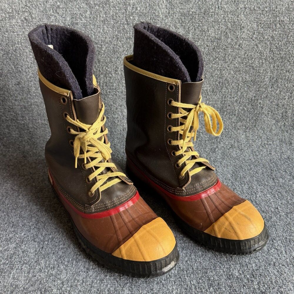 Vintage Sorel Kaufman Sentry Steel Toe Boots Men’s 10 Wool Lined Made Canada